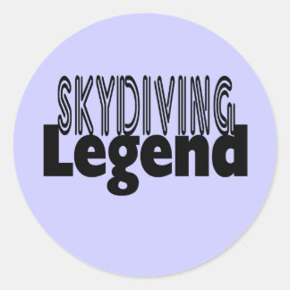Adesivo Redondo Legenda do Skydiving