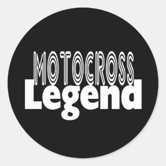 Adesivo Redondo Legenda Motocross