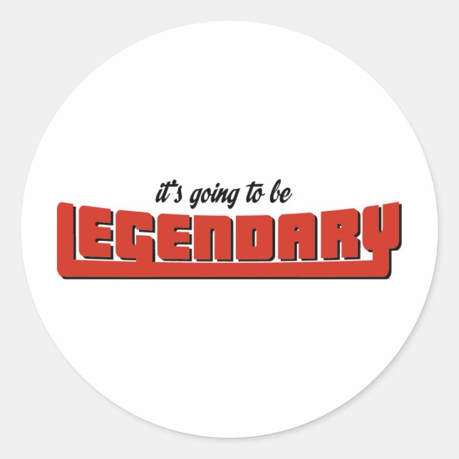 Adesivo Redondo legendary (Frente)