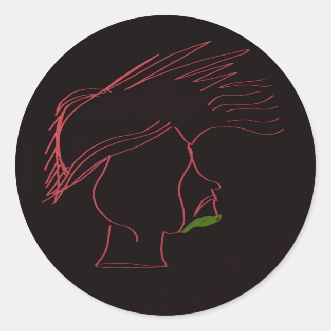 Adesivo Redondo Legendary Rockstar  (Frente)