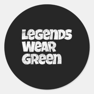 Adesivo Redondo Legendas Visto Espírito Verde Visto Equipe Jogo Gu