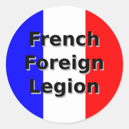 Adesivo Redondo Legião Estrangeira Francesa