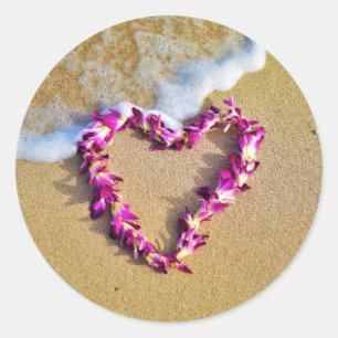 Adesivo Redondo Lei Heart