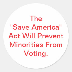 Adesivo Redondo Lei Save America é Perigosa Hankamer Artjunkhaus