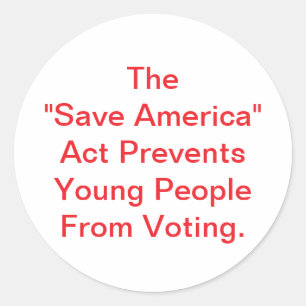 Adesivo Redondo Lei Save America é Perigosa Hankamer Artjunkhaus