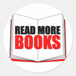 Adesivo Redondo Leia mais livros