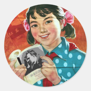 Adesivo Redondo Leia mais livros, leia bons livros