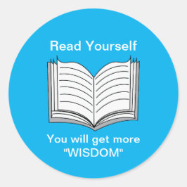 Adesivo Redondo Leia sua citação inspiradora