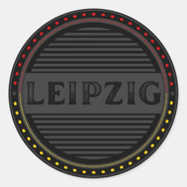 Adesivo Redondo Leipzig City Pride Emblem – German Identity