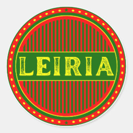 Adesivo Redondo Leiria City Pride Emblem – Portuguese Identity