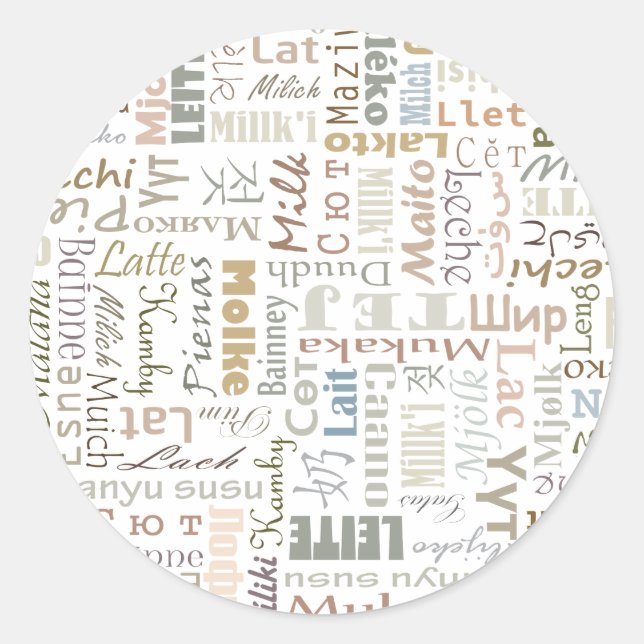 Adesivo Redondo Leite (Frente)