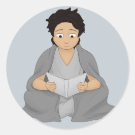 Adesivo Redondo Leitura: A Única Fuga