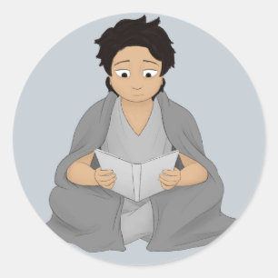 Adesivo Redondo Leitura: A Única Fuga