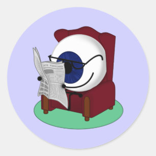 Adesivo Redondo Leitura à Vista