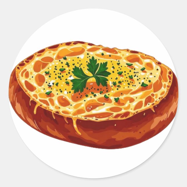 Adesivo Redondo Leitura em Balão de Estilo K Série 1 - Comidas (Frente)