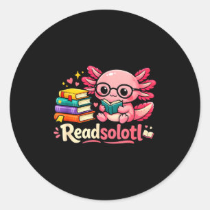 Adesivo Redondo Leituras engraçadas e fofas de readsolotl livros a