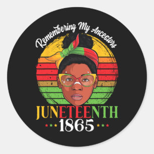 Adesivo Redondo Lembrando Meus Ancestrais Juntede 1865 Independe