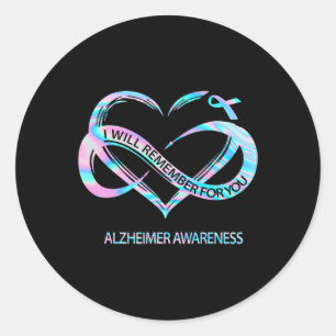 Adesivo Redondo Lembrar-Se-Á De Você, Alzheimerheimer, Sensibiliza