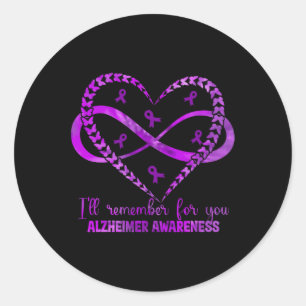 Adesivo Redondo Lembrar-Se-Á De Você, Alzheimerheimers, Consciente