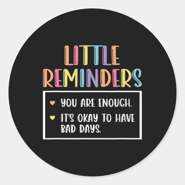 Adesivo Redondo Lembrete Conselheiro de Saúde Mental 1 (Frente)