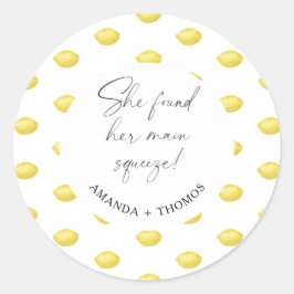 Adesivo Redondo Lemon Citrus - Ela encontrou seu principal aperto