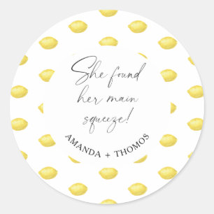 Adesivo Redondo Lemon Citrus - Ela encontrou seu principal aperto