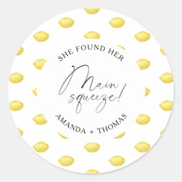 Adesivo Redondo Lemon Citrus - Ela encontrou seu principal aperto