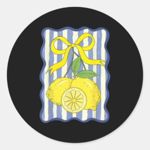 Adesivo Redondo Lemon Coquette Arco Summer Vacation Hawaii Beach F