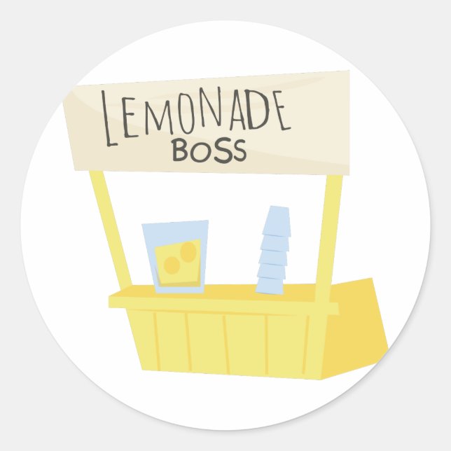 Adesivo Redondo Lemonade Boss (Frente)