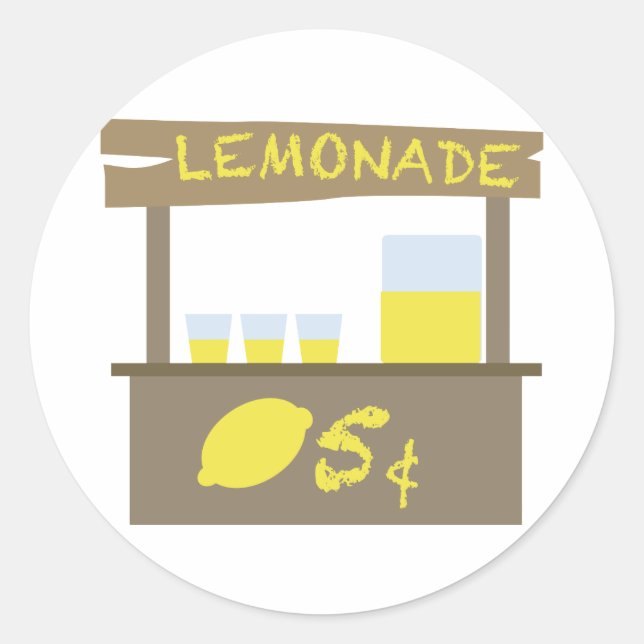 Adesivo Redondo Lemonade Stand (Frente)