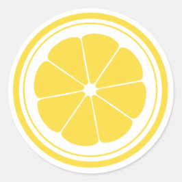 Adesivo Redondo Lemonade Stand Lemon Stickers