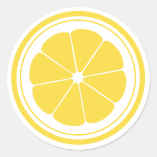 Adesivo Redondo Lemonade Stand Lemon Stickers