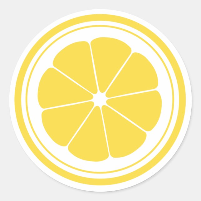 Adesivo Redondo Lemonade Stand Lemon Stickers (Frente)
