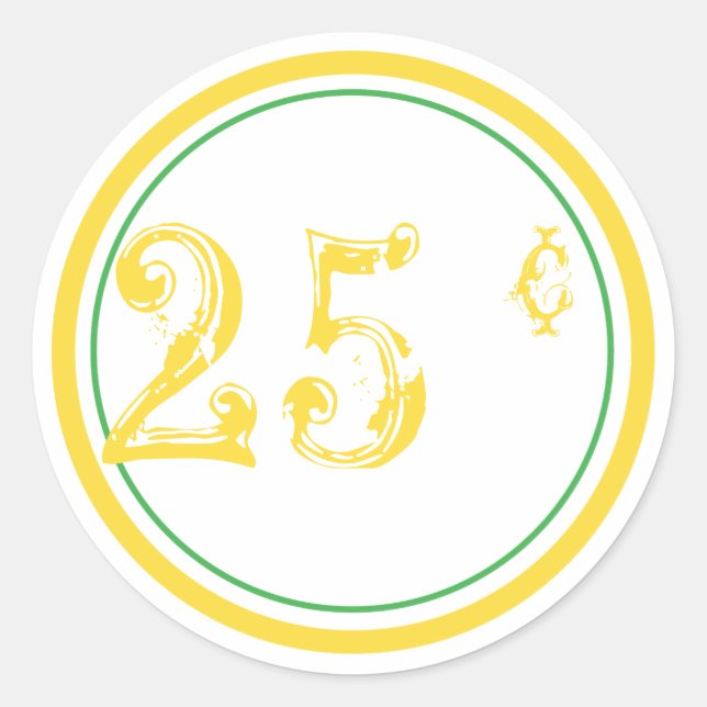 Adesivo Redondo Lemonade Stand Price Stickers (Frente)