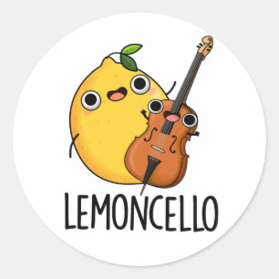Adesivo Redondo Lemoncello Funny Bebe Pun