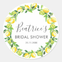 Lemons Wreath Chá de panela Obrigado