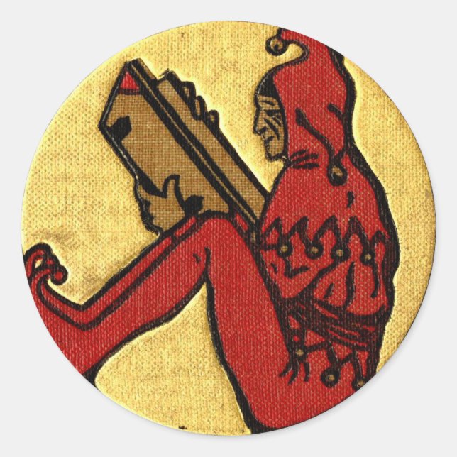 Adesivo Redondo Lendo Jester (Frente)