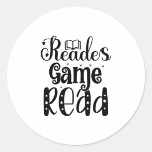 Adesivo Redondo Lendo o Jogo de Arte Leitura
