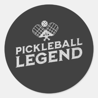 Adesivo Redondo Lente de picleball Engraçado Lover de Bola de Picl