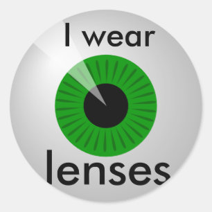 Adesivo Redondo Lentes de contato