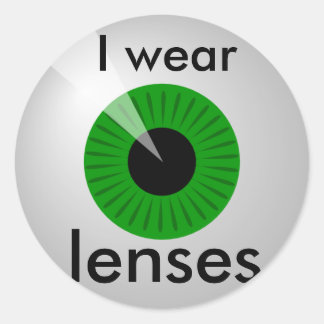 Adesivo Redondo Lentes de contato