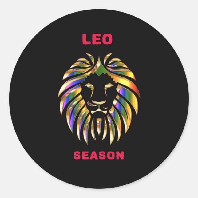 Adesivo Redondo Leo Season (Frente)