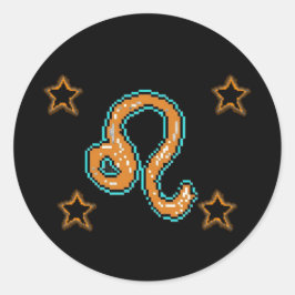 Adesivo Redondo LEO Stars