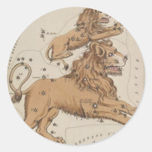 Adesivo Redondo Leo Sticker