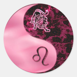 Adesivo Redondo Leo Yin Yang