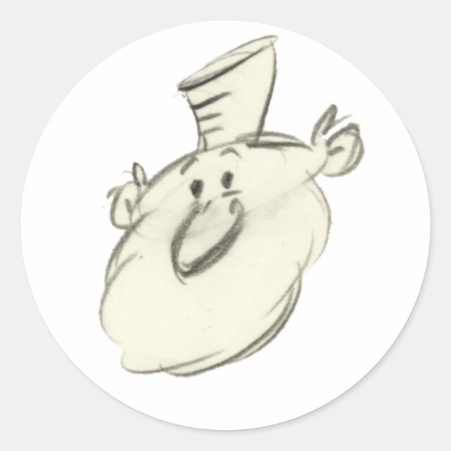 Adesivo Redondo Leonardo (Frente)