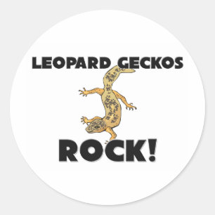 Adesivo Redondo Leopard Geckos Rock