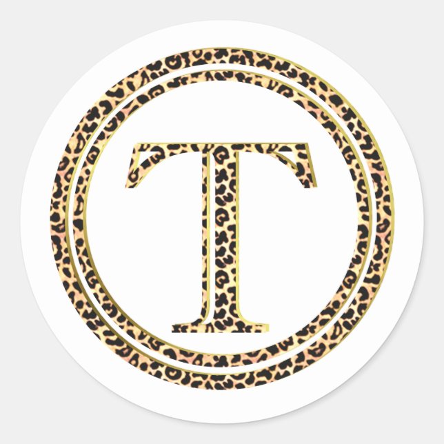 Adesivo Redondo Leopardo T (Frente)