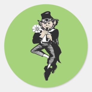 Adesivo Redondo Leprachaun Stickers