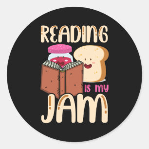 Adesivo Redondo Ler é meu empecilho, eu adoro ler o presente dos l